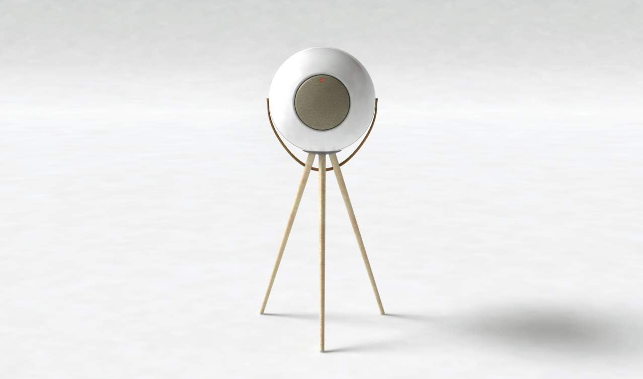 Front view of Ivation EUPHO E3 speaker on its stand