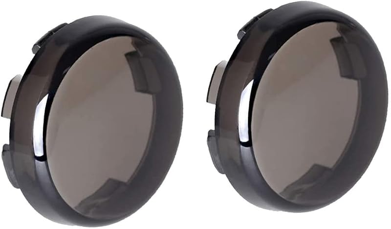 NTHREEAUTO Turn Signal Lights Lens Cover Compatible with Harley Dyna Fatboy Softail Road Glide