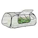 Tragbares Gewächshaus - Wasserdichtes Zelt mit Tür | Kälteschutz-Reihen-PVC-Gewächshaus | für Gemüse Obst Sämling Indoor Outdoor Garten Hof Terrasse Balkon Gartenarbeit Anfänger