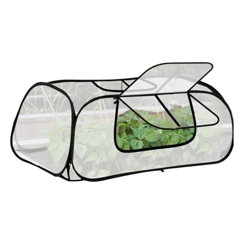 Yulokdwi Invernadero Pequeño,Pequeño Protector Portátil - Invernadero de PVC para Hileras con Protección contra el Frío | para Plántulas de Verduras y Frutas, Uso Interior Exterior, Principiantes
