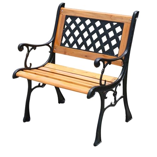Banc de jardin en métal anti-rouille pour oublier le mobilier de patio fragile