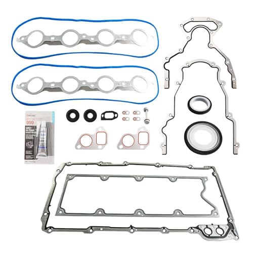 Image of KAX Gen III LS Gasket Set Compatible with Chevy Silverado 1500 2500 HD Express 3500 Suburban, GMC Sierra 1500 2500 HD, 4.8L 5.3L 6.0L LS1 LS2 LS3 LS4 LS5 LS6 Gasket Kit, OE# BTR73450