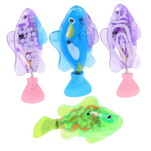SEWOART 4 Piezas De Pez Eléctrico De Natación Adorable Juguete para Juguete Eléctrico para Gatos Juguete Molar Juguetes Interactivos para Gatos Juguete De Modelado De Peces