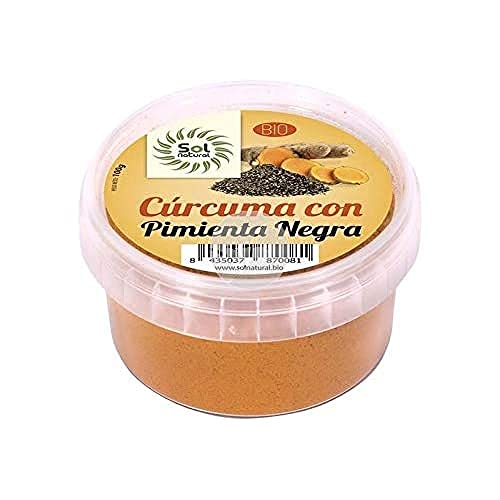 Solnatural Curcuma Con Pimienta Negra Bio 100 G, No Aplicable