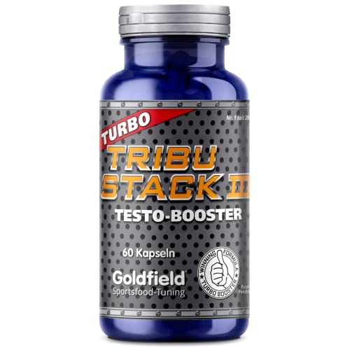 Goldfield Tribu Stack III – Testosteron Booster für Kraft, Ausdauer & Muskelaufbau | Tribulus Terrestris Kapseln für Deine Trainingsziele