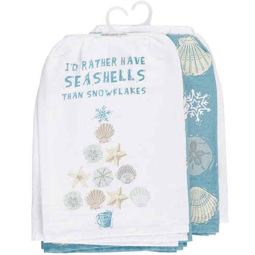 Primitives-by-Kathy-Seashells-Kitchen-Towel-Set Primitives by Kathy Seashells Kitchen Towel Set