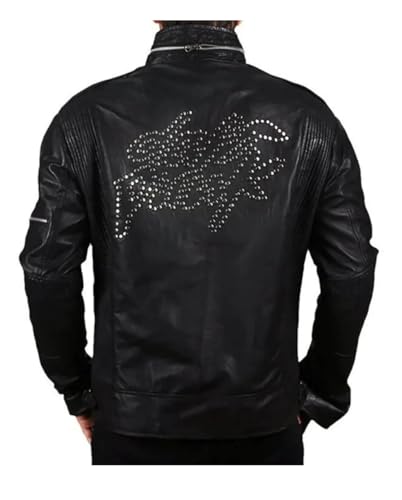 Electro Punk Draft Funky Lucky Duo Biker Style Outerwear for Music & Fashion Enthusiasts Leather Jacket