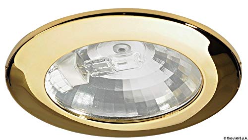 Spot Asterope Osculati reflecteur dore eclairage LED encastré plafonnier marin