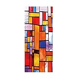  45 * 100 cm Verre Fenêtre Autocollants Coloré Auto-Adhésif Résistance Étanche Membrane Film PVC Vintage À L\'ancienne Décor À La Maison-12