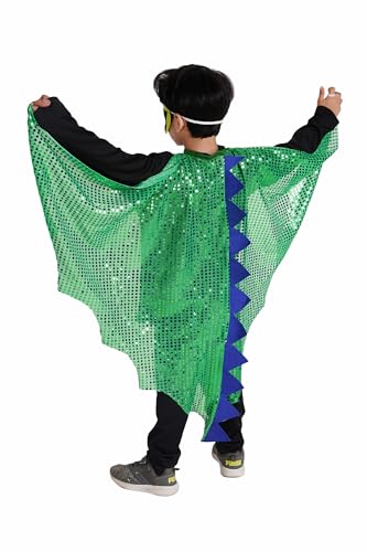 Image of Kaku Fancy Dresses Dance Butterfly Wings, Dragon Wings, Fabric Wings for Kids | Soft Fabric Wings Dancing Costume For Unisex - Multicolor, Fress Size