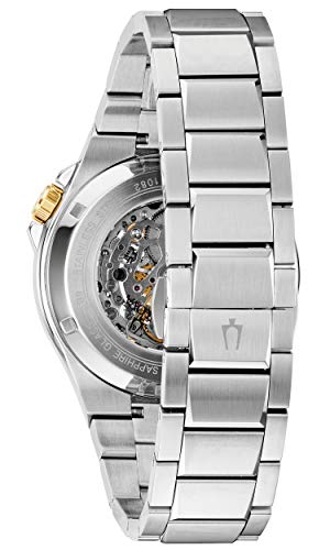 Bulova Herren Analog Automatisch Uhr mit Edelstahl Armband 98A224 – Bild 4