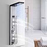 TVTIUO Columna de Hidromasaje Ducha Panel de Ducha con Ducha de Mano+5 Salida de Agua Multifunción Sistema de Ducha Montaje en Pared