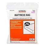 U-Haul Standard Queen Mattress Bag – Moving & Storage Cover for Mattress or Box Spring – 92" x 60" x 10"