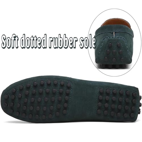 Image of PPXID Men's Dress Loafers Slip On Casual Shoes Lightweight Soft Penny Loafers Suede Driving Boat Shoes Moccasins