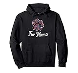 fur mama paw floral design dog mom mothers day felpa con cappuccio