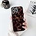 NITITOP Compatible with iPhone 14 Pro Max Case Cute Stylish Leopard Print Amber Aesthetic Tortoise Design for Women Girls Men Soft TPU Shockproof Protective Cover - Brown