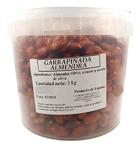 Almendra Garrapiñada - Almendra caramelizada - Cubo 3 Kg