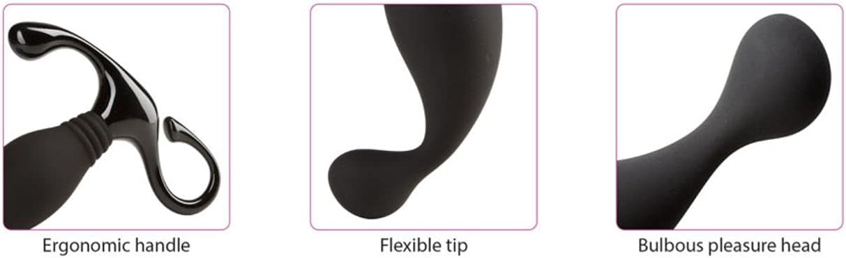 Health & Wellness Prostate Stimulator W/Flexible Neck, Black