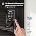 Lockly Secure Pro Smart Lock Wi-Fi, Keyless Entry Digital Keypad Door Lock, 3D Biometric Fingerprint Sensor Front Door Lock with Handle, Voice Control & Auto Lock - Latch Edition
