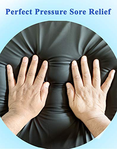 Medokare Gel Memory Foam Seat Cushion - MaxCool Gel Infused Cool Seat Cushion, Car Cushion for Pressure Ulcers, Perfect for Office Chair and Wheelchair, Waterproof Cover, Coccyx Back Pain Relief Aid