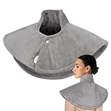 Neck & Shoulders Heat Pad, Electric Neck Heating Pad with 9 Heat Options, Auto-Off Timer, Overheat Protection, Hand Washable Fast Heating Pad - Grey