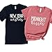 New Year Wishes Midnight Kisses Couples Shirts – Matching New Year’s Eve Outfits, His and Hers NYE T-Shirts, Pajama Tops for Celebrating Together
