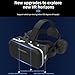 SENYHPHC Virtual Reality Headset for iPhone & Android Phones, VR Headset with Remote Controller, HD 3D VR Glasses for TV, Movies & Video Games, VR Headset for Kids, Adults, Compatible 4.7-7 inch