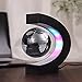 Floating Globe with Colored LED Lights C Shape Anti Gravity Magnetic Levitation Rotating World Map for Children Gift Home Office Desk Decoration