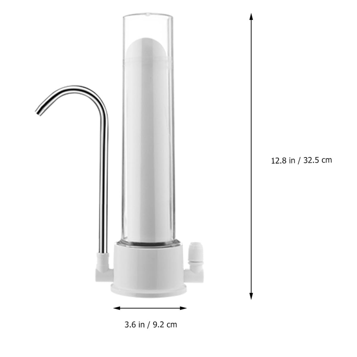 iplusmile Purificador de Agua y Filtro para Grifo de Encimera Filtro Cerámico, sin Electricidad, Material Plástico y Metal Seguro, Herramienta para Grifo de Cocina, 1 Unidad, Uso Doméstico