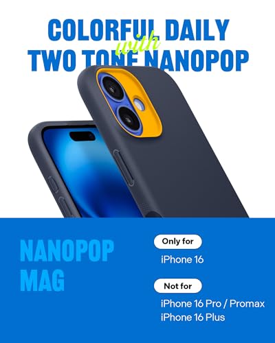 Caseology Nano Pop Mag for iPhone 16 case cover [MagSafe compatible] Military Grade - Blueberry Navy
