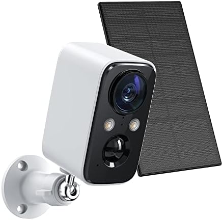 【2022】Security Cameras Wireless Outdoor with Solar Panel-FOAOOD Cameras for Home Security, Home Camera with Color Night Vision, PIR Human Detection, 2-Way Talk, IP66 Waterproof, SD Card/Cloud Storage
