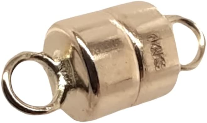 4.3MM 14K Solid Yellow Gold Barrel Magnetic Clasp Made in USA by CRAFT WIRE