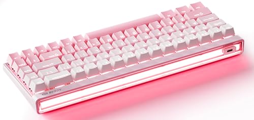 MCHOSE ACE68 Air ���C�X�C�b�` e�X�|�[�c�Q�[�~���O�L�[�{�[�h�ARGB���Y�����C�g�{�b�N�X�A65% ���s�b�h�g���K�[�L�[�{�[�h - �z�[�����ʃX�C�b�` - 8K Hz �|�[�����O - Win/Mac�Ή� - �����\�ȍ쓮 -RGB �z�b�g