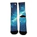 UTRSIFB Boy's Leisure Sports Socks, All Season Stockings, Soft Fashion Breathable Dress Decor Boots Socks Space Galaxy