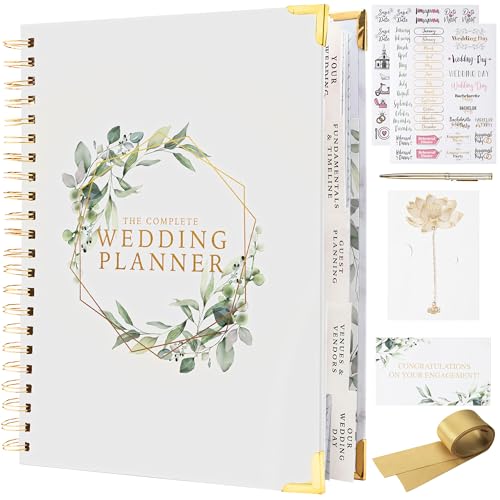 Your Perfect Day Wedding Planner Book and Organizer - Wedding Planner Book - Bridal Planning Binder with Countdown Calendar - Bride Gifts