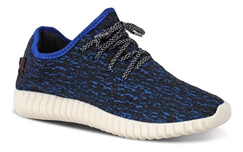 Kit 2 Pares Tênis Masculino Caminhada Cor:Azul;Tamanho:41