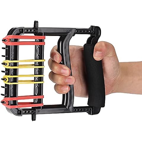 YPCBYNBS Hand Exerciser,Finger Exerciser and Hand Strengthener for Hands,Finger,Wrist,Forearms and Thumbs Therapy,Black Cover