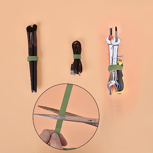 35m Pflanzenbinder Klettband,10 mm Pflanzenklammern Rankhilfe Pflanzenband WiederverschließBar Pflanzenhalter Klettverschluss Plant Clips Wetterfeste Rankhilfe Zimmerpflanzen für Pflanzen(Grasgrün)