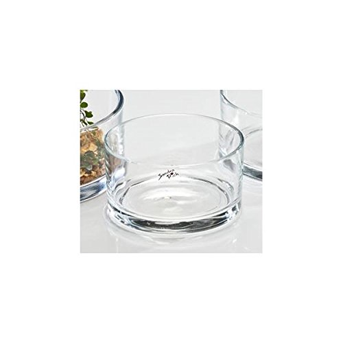 Sandra Rich 12er Set Glasschalen, Dekoschalen Automatic rund H. 7,5cm D. 13,5cm