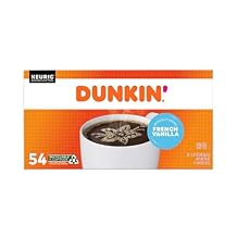 Dunkin French Vanilla Coffee, 54 Keurig K-Cup Pods