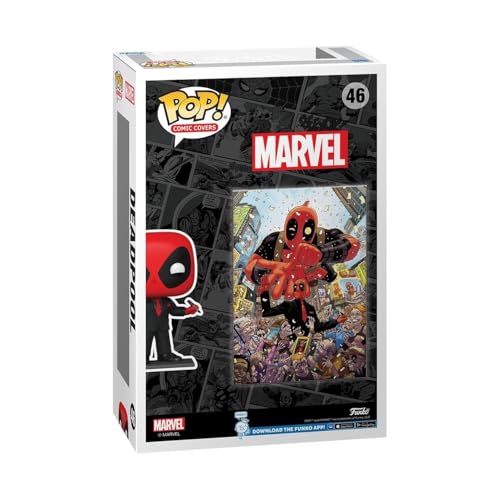 Funko Pop! Comic Cover: Marvel - Skrull - Deadpool - (2025) #1 Deadpool in Black Suit - Marvel Comics- Figurine en Vinyle à Collectionner - Idée de Cadeau - Produits Officiels