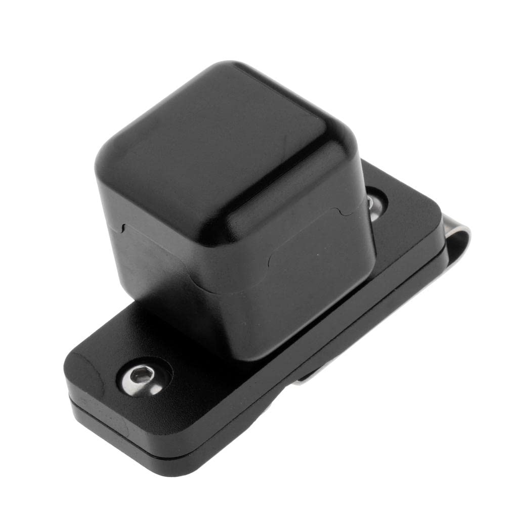 Bilard Cue Chalk Case Holder kreda nośnik metalowe pudełko z klipsem czarny