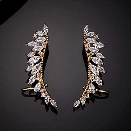 Zealmer Women Gold Plated Wing Cuff Earrings, Gold Wing, Size No Size #TOP2