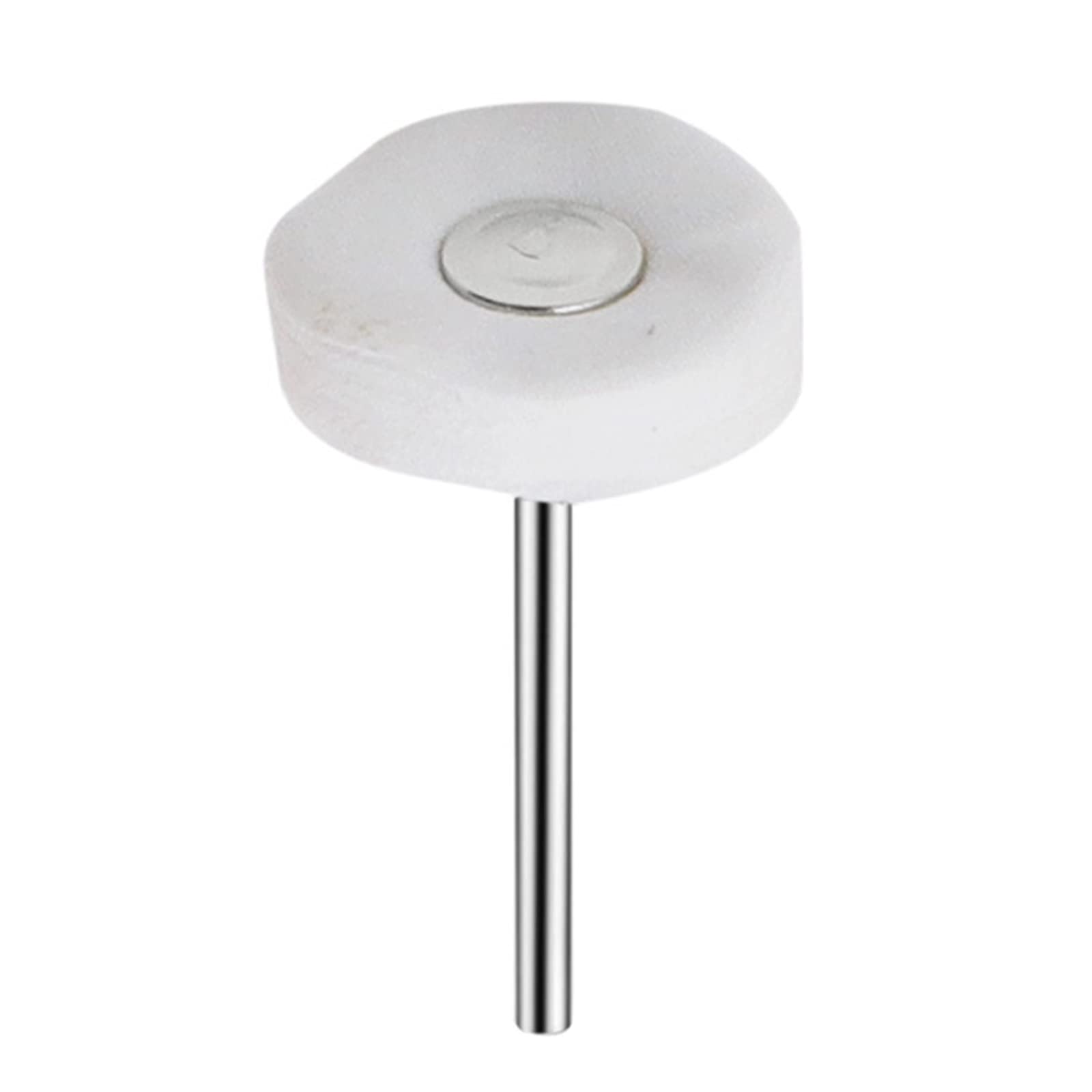 Jazuaiao White Handle 3.0Mm 5Pcs Drill Abrasive Brush 2.35Mm 3Mm Shank Cloth Buffing Polishing Wheel For Rotary Hand Tool Part Grinding Sanding Grinding Sanding Wheel Cloth Polishing Head With Handle Felt Tool