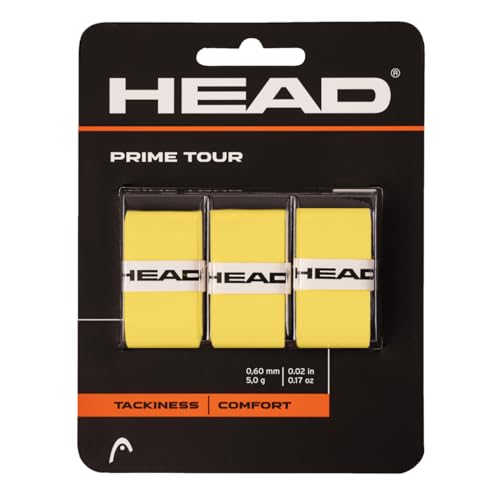 Blister 3 Pcs. Overgrip Head Prime Tour Gelb
