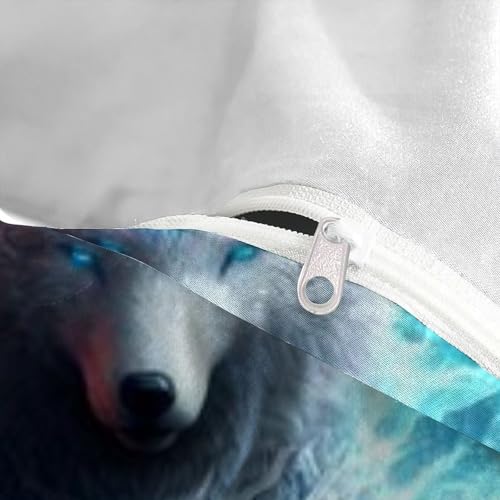 Parure loup glace et feu king size finitions haute qualité - 5