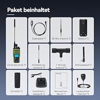 Retevis A3 CB Handfunkgerät Quadband, Funkgeräte mit Große Reichweite, AM/FM/SSB/AIR/CB RX, 999 Kanalnummer, 2500 mAh Akku, VFO Custom, Amateurfunkgerät mit Mikrofon für Reisen und Abenteuer (2 Stück) – Ansicht 9