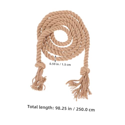 Homoyoyo 2pcs Woven Hemp Rope Belts Long Waist Belt for Adults Cotton Pants Waist Cosplay Robe Replacement Decorative Rope Tassels2