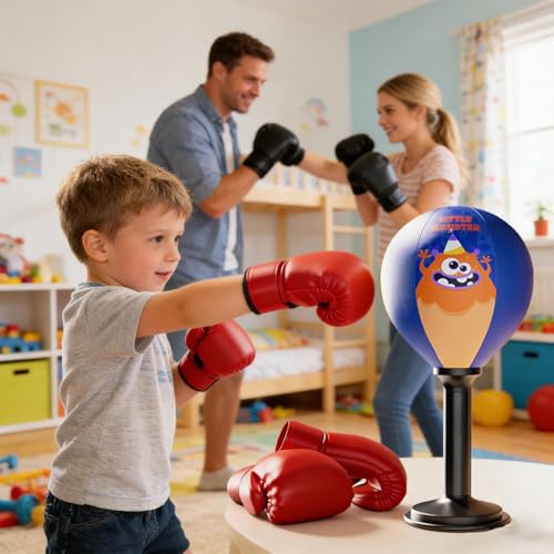 Sac de boxe de table jouet d'entrainement de reaction pour chambre
