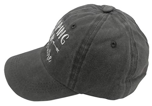 Unisex-Camping-Hair-Don-t-Care-1-Vintage-Jeans-Baseball-Cap-Classic-Cotton-Dad-Hat-Adjustable-Plain-Cap